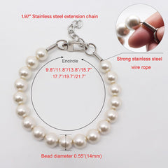 MISS PET dog collar with stainless steel core for durable, secure wear