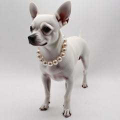 MISS PET pearl detail close-up shows champagne luster for stylish outings