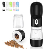 Misthis Outdoor Dog Water Bottle front view shows all-in-one hydration on the go.