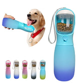 MITOCAPY 2in1 dog water bottle blue cap for on-the-go hydration