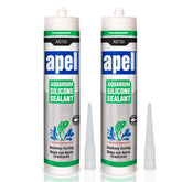 Mitreapel Aquarium Sealant bottle clear 2-pack for safe, fish-friendly sealing.