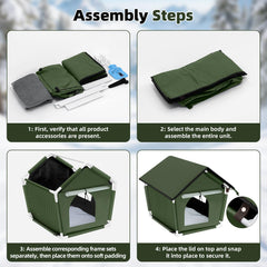 Mittimiya cat house escape window adds safety while sheltering pets.