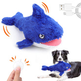 Mity rain 2-in-1 interactive shark dog toy for engaging playtime and squeak rewards