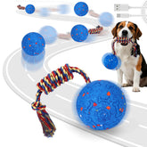 Mity Rain bola interactiva para perro con cuerda, entretenimiento continuo
