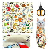 Mity Rain cat wrap with nail clipper for calm nail trimming and grooming