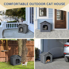MIU COLOR Cat house interior with double-sided cushion for seasonal comfort
