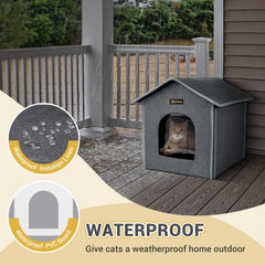 MIU COLOR Cat house waterproof material close-up highlighting imitation linen and PVC