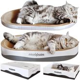 miwoowim 3Pcs extra-large cat scratcher bed oval 01 offers roomy lounging for big cats.