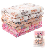 MIWOPET 3 Pack Blanket with paw-print design offers cozy warmth for small pets.