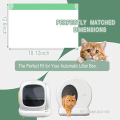 Miwow litter bags tear-open design with reinforced handle for mess-free removal