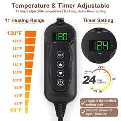 MIXJOY 11 temperature levels enable precise pet warmth.
