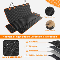 MIXJOY 4-in-1 backseat cover converts to multiple configurations.