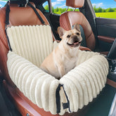 MIXJOY 6-in-1 dog car seat front view proves secure travel for small to medium dogs.