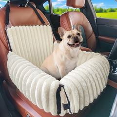 MIXJOY 6-in-1 dog car seat front view proves secure travel for small to medium dogs.