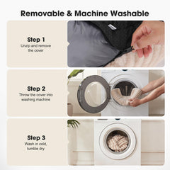 MIXJOY cat bed provides soft sleep support for indoor cats.