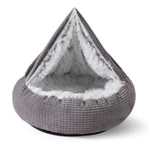 MIXJOY dog bed hooded cave offers cocoon-like rest for calm naps