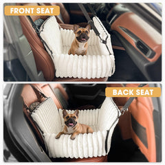 MIXJOY dog car seat convertible design demonstrates easy mode switching for travel and home use.