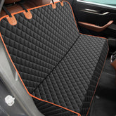 MIXJOY dog seat cover back seat setup protects upholstery during car rides.