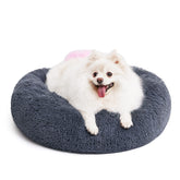 MIXJOY Orthopedic Donut Bed front view showcases plush warmth for snuggly naps.