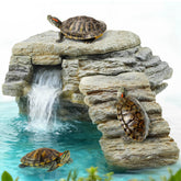 MixJOY turtle filter rock-look habitat for natural basking and serene tank decor.