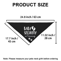 Mixrowa Baby Security Bandana black pregnancy announcement ideal for photos