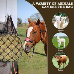 MIYABALA hay net 34inch long fits larger stalls and paddocks.