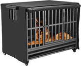 M JJYPET 38in crate cover front view showing blackout privacy for calmer dogs.