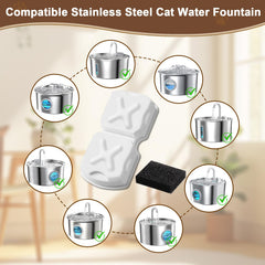 MJYNITE cat fountain filters 6-pack ready to refresh your pet’s water.