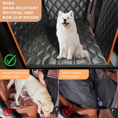 Mlivrom seat cover side flap shields door areas from scratches and dirt