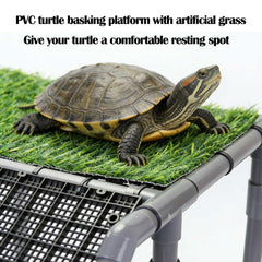 MLONDHSU turtle basking platform ramp closeup highlights easy climb.
