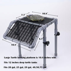MLONDHSU turtle platform ramp-entry image shows easy access for turtles in and out.