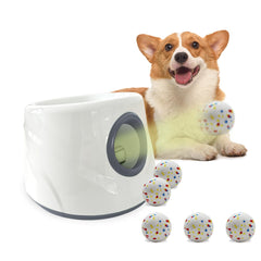 Mloowa auto ball launcher front view for convenient indoor/outdoor fetch.