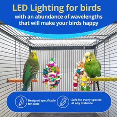 M&M Cage HappBird chew-guard close-up shows durable bird-safe design.