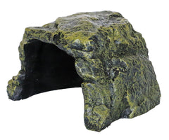 Mobell Rock Hide Cave exterior view highlights natural texture for realistic terrarium decor and shelter.