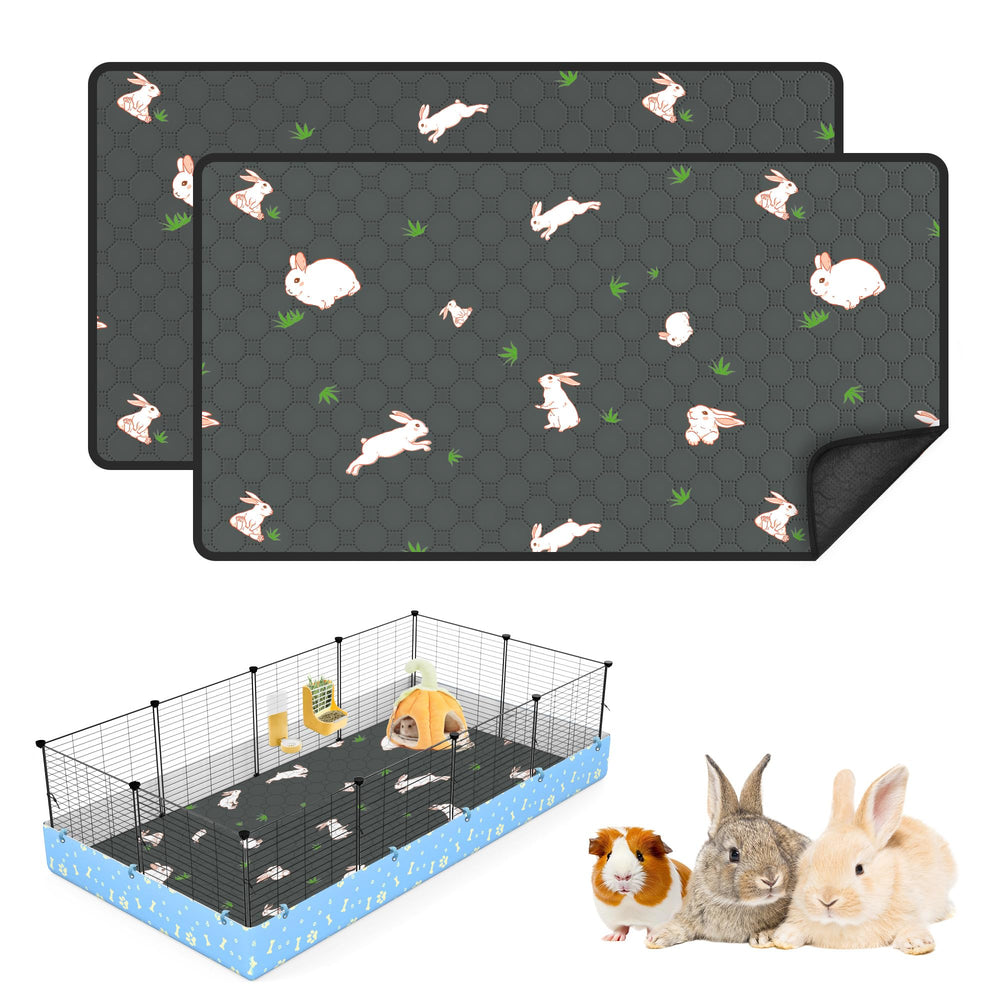 MODESLAB guinea pig cage liner 28x56 shows leakproof backing for secure placement.