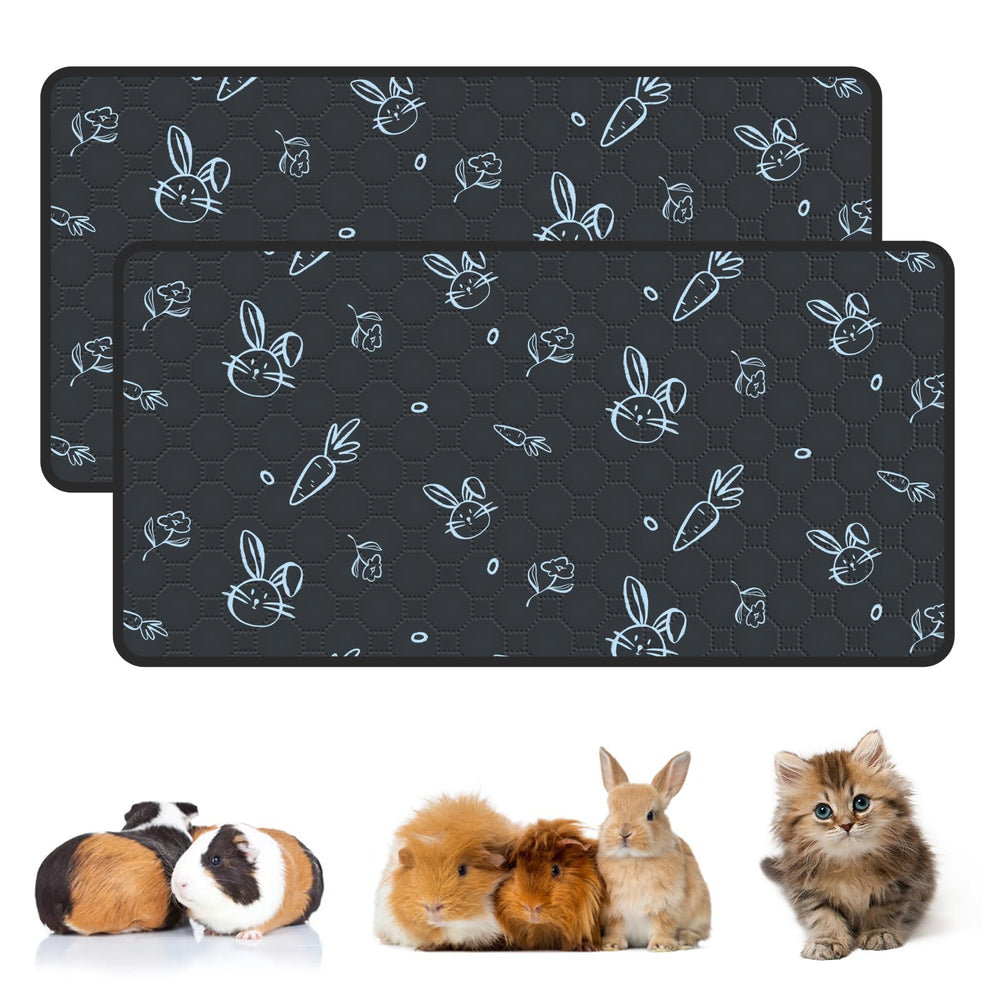 MODESLAB guinea pig cage liner in navy; soft, absorbent surface for cozy habitats