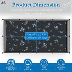 MODESLAB navy liner with leak-proof backing shown in cage, non-slip