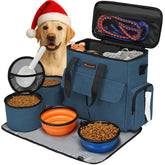 Modoker dog travel bag under-seat design for easy airline travel and organization.