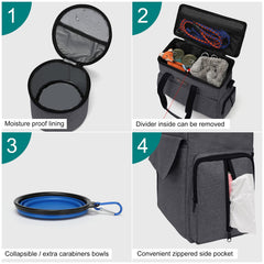 Modoker dog food carriers keep treats neatly contained and accessible
