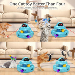 MOHAYA Cat Toys whack-a-mole in playful action for interactive fun.