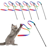 Molain cat wand rainbow gradient captures attention for interactive play sessions.