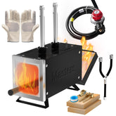 Molten Masters MMasters 2-Burner Forge base supports stable metalworking