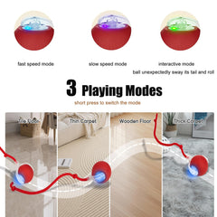 molxiobul Interactive Toy Ball side view shows obstacle avoidance during play