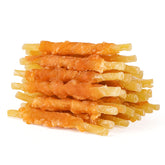 MON2SUN bocadillos envueltos de pollo y bacalao, textura suave para perros pequeños.