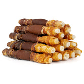 MON2SUN bocaditos para perros sabor triple, 5 pulgadas, ideal para premiar.