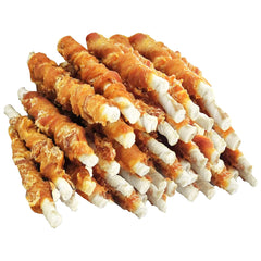 MON2SUN rawhide twist chicken stick 5in ideal puppy chew for teething and play