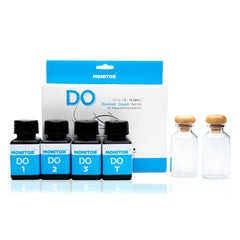 Monitor dissolved oxygen test kit 60 tests instruction manual shows clear steps.