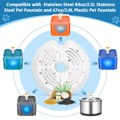 Monsin stainless steel 84oz fountain compatibility highlight for durable hydration.