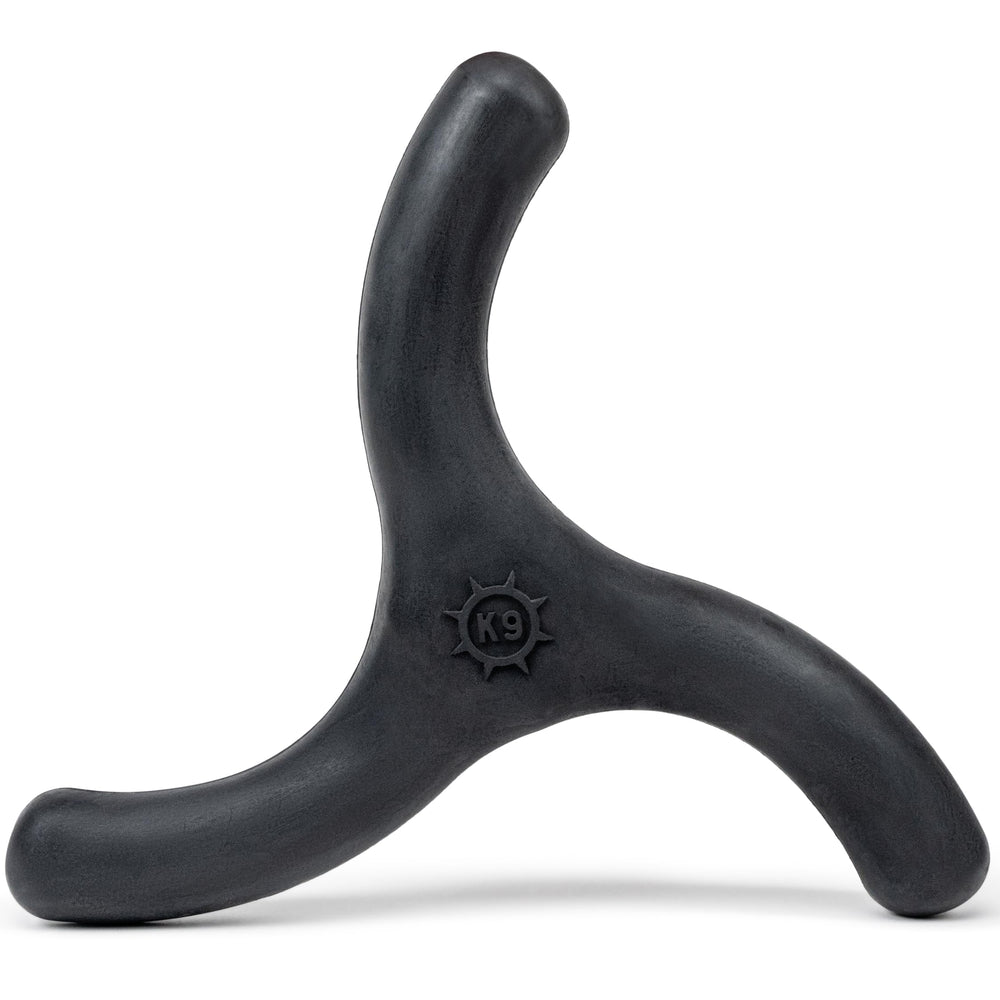 Monster K9 Indestructible Toy close-up shows natural rubber chew surface for power chewers.