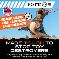 Monster K9 XL Dog Ball in action for tug and fetch training